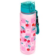 Puckator Unbreakable Plastic Bottle with Lid 600ml, Cherry - Drinking Bottle