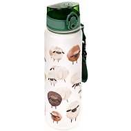 Puckator Unbreakable Plastic Bottle with Lid 600ml, Sheep - Drinking Bottle