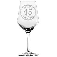 HALF-LITRYcz Wine glass for 45th birthday - Glass