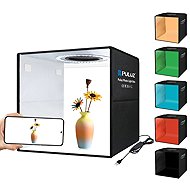 PULUZ foldable 97 CRI circular light + photo booth kit (6 background colours), 30cm - Camera Accessory