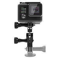 PULUZ CNC Aluminum Ball Joint Mount with 2 Long Screws for GoPro, Insta360, DJI and Other (Black) - Action Camera Accessories