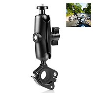 PULUZ Motorcycle O-Clip Quick Release Clamp Handlebar Fixed Mount Holder for GoPro and Other (Black) - Action Camera Accessories
