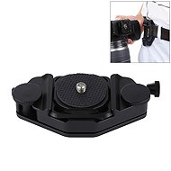 PULUZ Capture Camera Clip CNC Aluminium Alloy Quick Release Clip with Plate (Black) - Camera Accessory