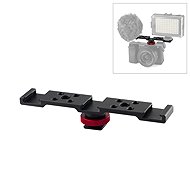 PULUZ Three-head Cold Shoe Bracket Mount (Black) - Camera Accessory