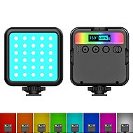 PULUZ Pocket 2500-9000K+RGB Full colour Beauty Fill Light Handheld Camera Photography LED Light (Bla - Camera Light