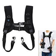 PULUZ Quick Release Double Shoulder Harness Soft Pad Decompression Foam Strap Belt for DSLR Digital - Camera Accessory