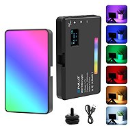 PULUZ Pocket 140 LEDs RGB Full colour Beauty Fill Light Handheld Photography LED Light (Black) - Camera Light
