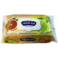 Fresh Air wet wipes 100 pcs clip grapefruit - Wet Wipes