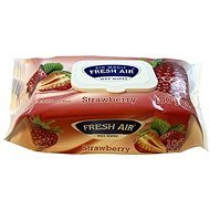 Fresh Air wet wipes 100 pcs clip strawberry - Wet Wipes