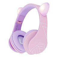 PowerLocus P2 Kids Cat Ears Purple/Pink - Wireless Headphones