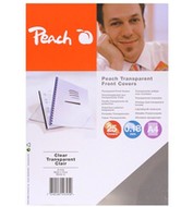 PEACH PB100-15 A4 Vorderseite, transparent - Packung mit 25 Stück - Einbanddeckel