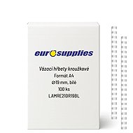 EUROSUPPLIES A4 19mm White - Pack of 100 pcs - Binding Spine