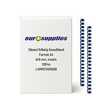 EUROSUPPLIES A4 8mm Blue - Package of 100 pcs - Binding Spine