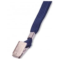 EUROSUPPLIES LILY lanyard with clip, dark blue - pack of 50 pcs - Tag
