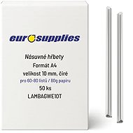 EUROSUPPLIES násuvný 10 mm čirý - balení 50 ks - Binding Spine