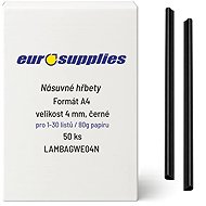 EUROSUPPLIES násuvný 4 mm černý - balení 50 ks - Binding Spine