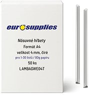 EUROSUPPLIES násuvný 4 mm čirý - balení 50 ks - Binding Spine