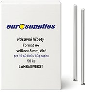EUROSUPPLIES násuvný 8 mm čirý - balení 50 ks - Binding Spine