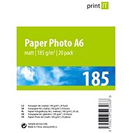 PRINT IT Paper Photo Matt A6, 185g/m2, 20 sheets - Photo Paper