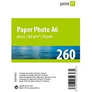 Nyomtassa Paper Photo A6 fényes 20 lap - Fotópapír