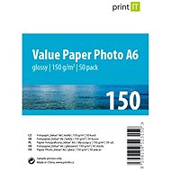 PRINT IT Paper Photo Glossy A6, 150g/m2, 50 sheets - Photo Paper