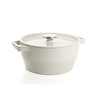 PYREX Casserole round cast iron 28cm, 6.3l cream white - Pot