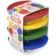 Pyrex 913S572/7646 Set of 4 square pcs - Food Container Set