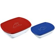 Pyrex 913S567/7645 Set of 2 rectangle pans - Food Container Set