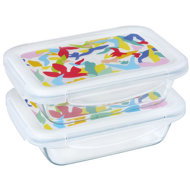 Pyrex 913S677/7643 Set of 0,8 l 2 pcs rectangle bowls - Food Container Set