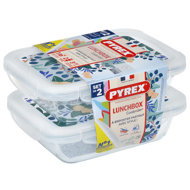 Pyrex 913S678/7643 Set of 0,8 l 2 pcs rectangle bowls - Food Container Set