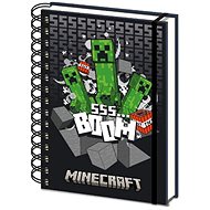 Minecraft - Boom Black - notebook - Journal