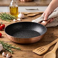 BERLINGERHAUS Pan with marble surface 30 cm Rosegold Metallic Line - Pan