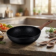 BERLINGERHAUS WOK pan with marble surface 28 cm EBONY Line Rosewood - Wok Pan