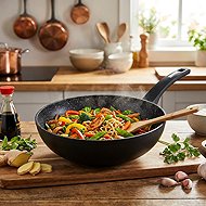 CS KOCHSYSTEME WOK pan with marble surface Marburg 24 cm - Wok Pan