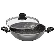 STONELINE WOK pan with marble surface and lid 28 cm - Wok Pan