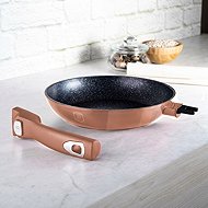 BERLINGERHAUS Pan with removable handle + lid Rosegold Metallic Line 24cm - Pan
