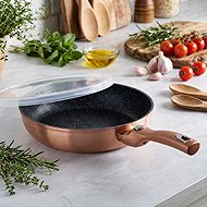 BERLINGERHAUS Pan with removable handle + lid Rosegold Metallic Line 28cm - Pan
