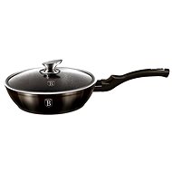 BERLINGERHAUS Pan with lid with marble surface 24cm Shiny Black Collection - Pan