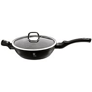 BERLINGERHAUS Pan with lid with marble surface 28cm Black Silver Collection - Pan