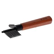 EBI Noir Japandi Comb with curved teeth (with 9 short teeth) - Dog Comb