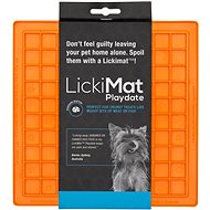 LickiMat Playdate Licking Pad Orange - Lick Mat