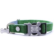Hugo & Hudson collar tweed green L - Dog Collar
