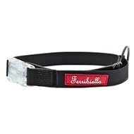 Ferribiella Fun black luminous collar L - Dog Collar