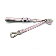 Hugo & Hudson pink striped leash M / L - 120 cm × 2,5 cm - Leash