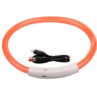 Shiny luminous collar for dogs orange 70 cm - Collar