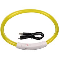 Shiny luminous collar for dogs yellow 50 cm - Collar