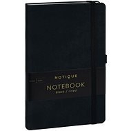 Notique Notes linkovaný, černý, 13 × 21 cm - Zápisník