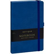 Notique Notes tečkovaný, tmavě modrý, 13 × 21 cm - Zápisník