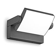 Ideal Lux LED outdoor wall lamp SWIPE anthracite - Garden Lighting