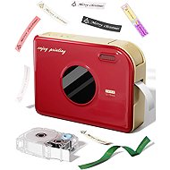 Phomemo A30, Red + Printing Ribbon (14mm × 3.6m) - Label Printer